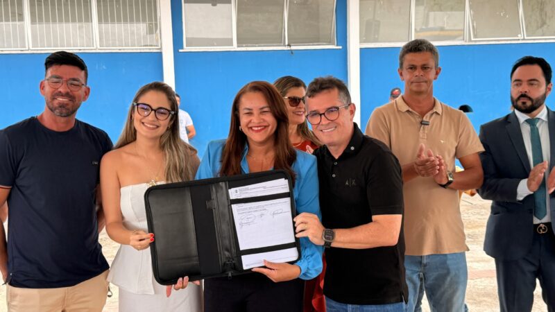 Com emenda do senador Laércio Oliveira, Moita Bonita assina ordem de serviço para construção de Centro de Especialidades