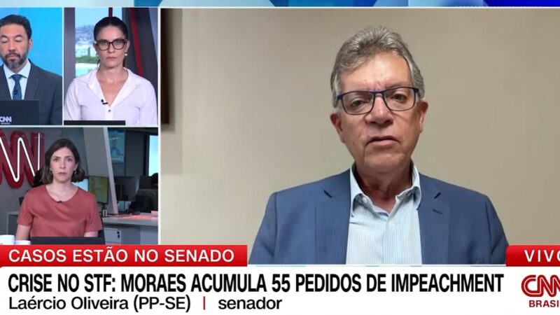 Em entrevista à CNN, Laércio defende reunião de líderes para definir impeachment de ministro do STF
